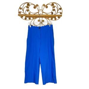 Ann Taylor The Wide-Leg Crop Pant Royal blue 4p